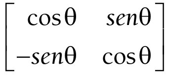 Matriz de rotação [13, p. 42].